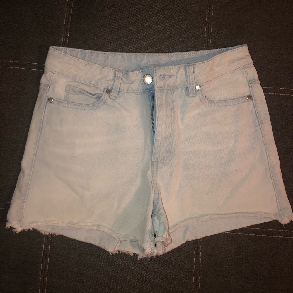 Light Wash Jean Shorts